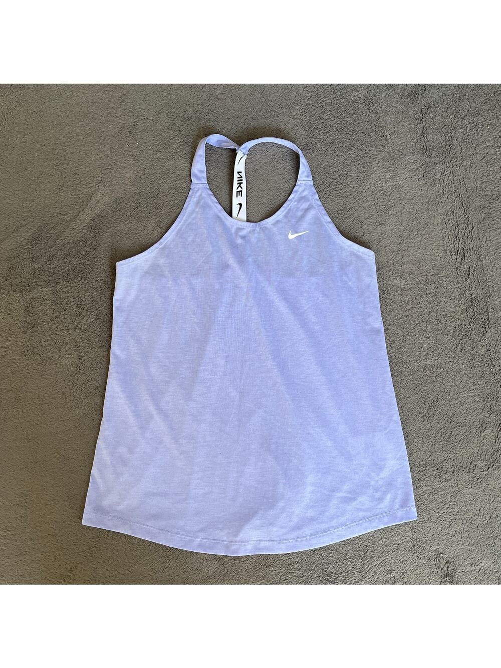 Nike Dri-FIT One Elastika Lilac Ice Training Racerback Tank Top Women’s Size M
